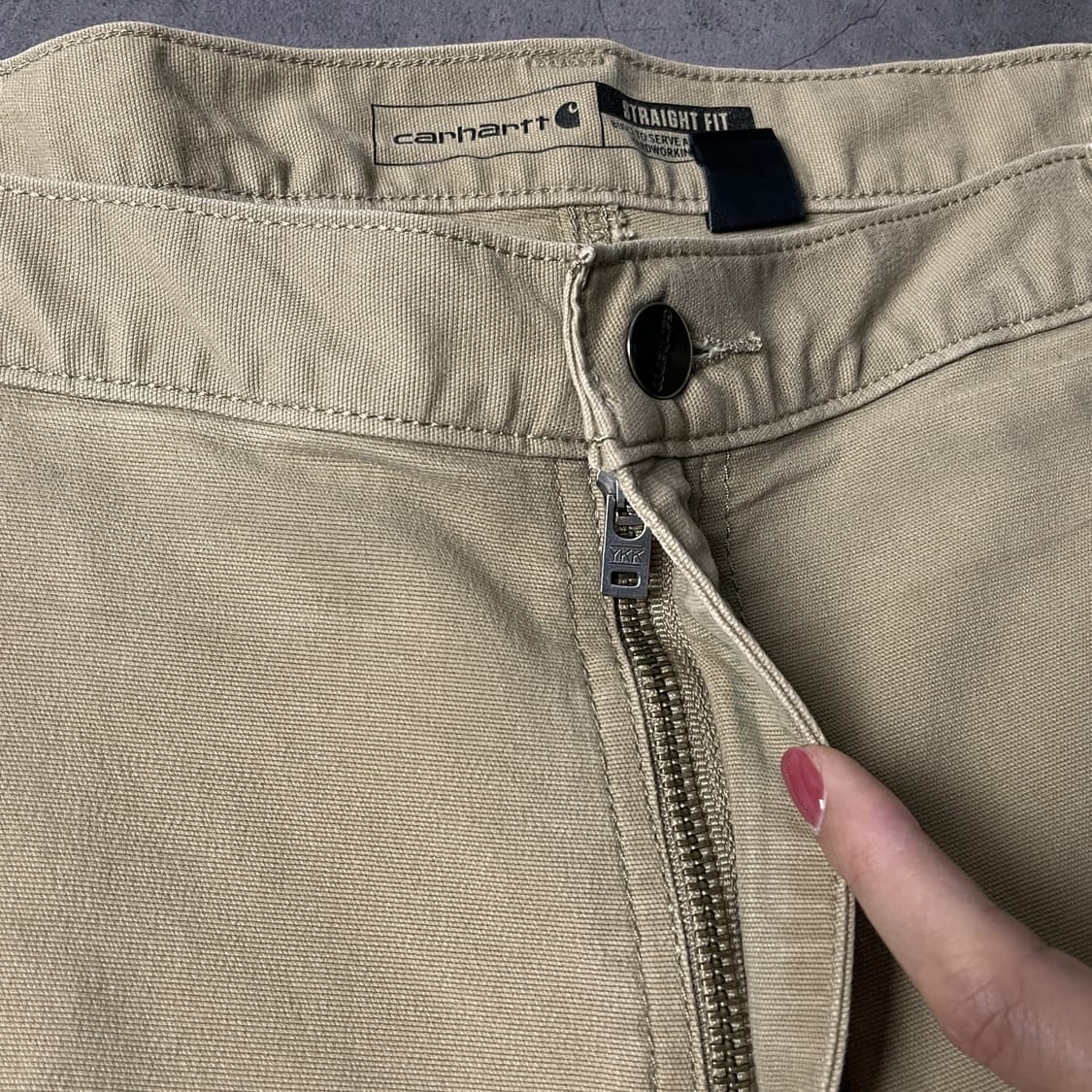 CARHARTT 칼하트 빈티지 베이지 스트레이트핏 워크 팬츠 A01016 상품이미지3