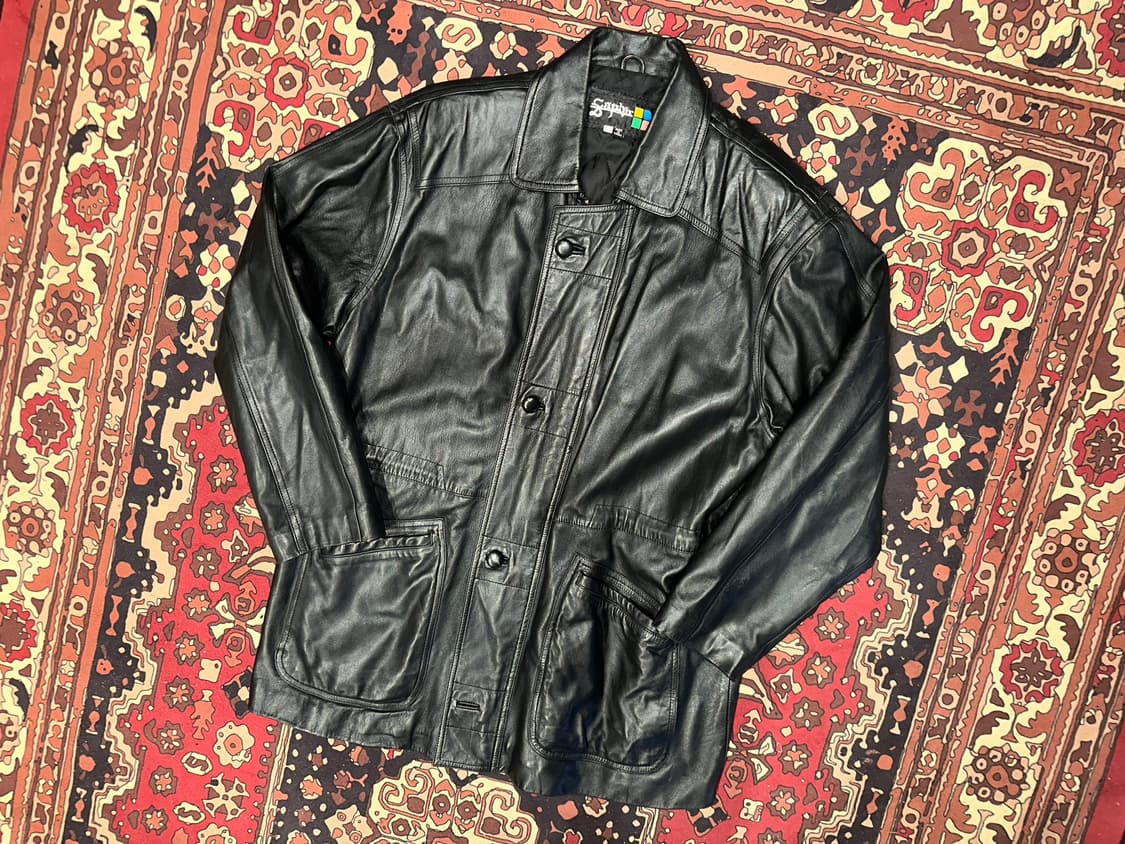 ( 2XL ) 가죽코트 가죽카코트 레더자켓 가죽롱코트 가죽롱자켓 상품이미지5