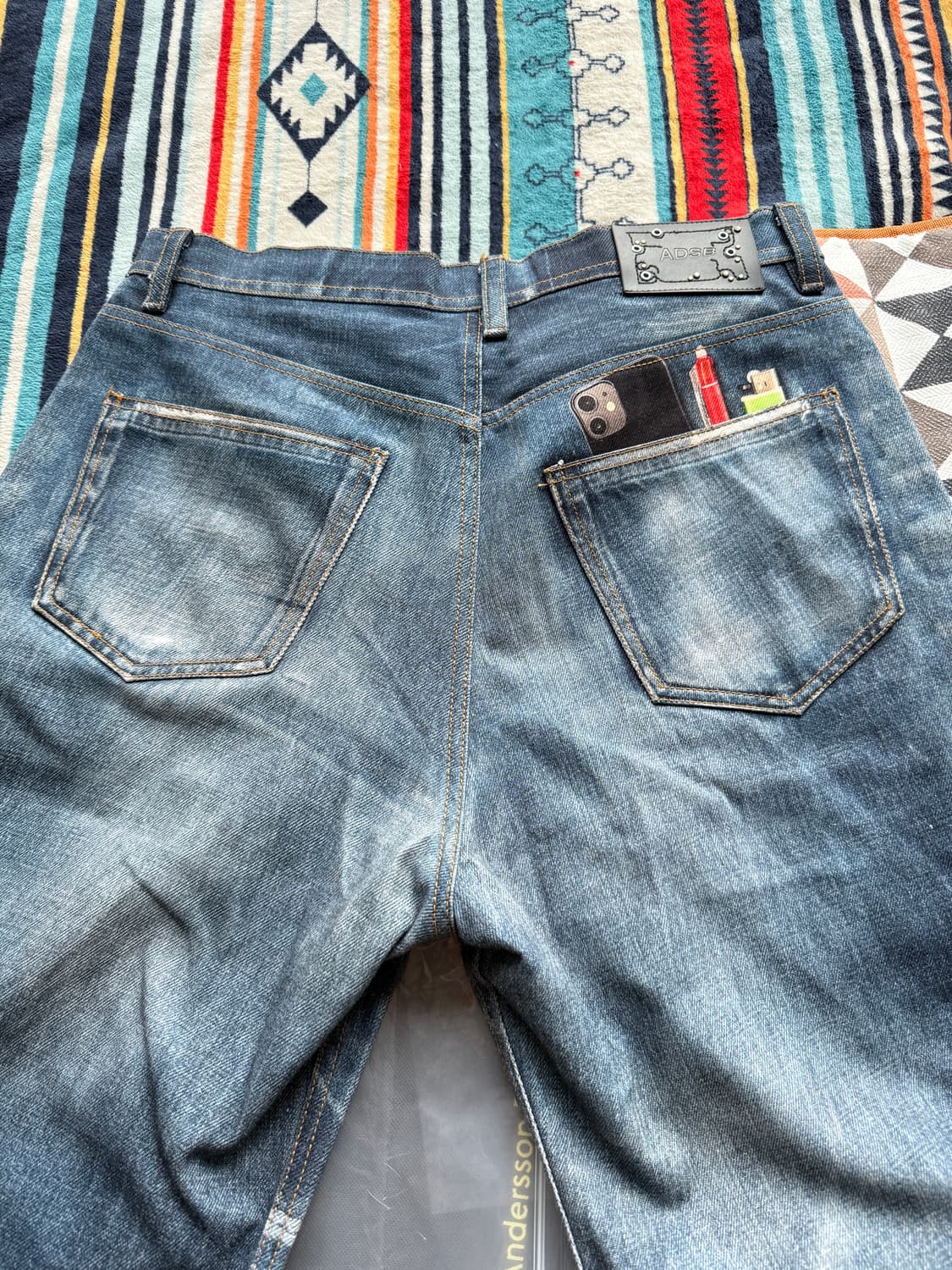 앤더슨벨 트롱프뢰유 프린티드 데님 팬츠(32) 상품이미지1