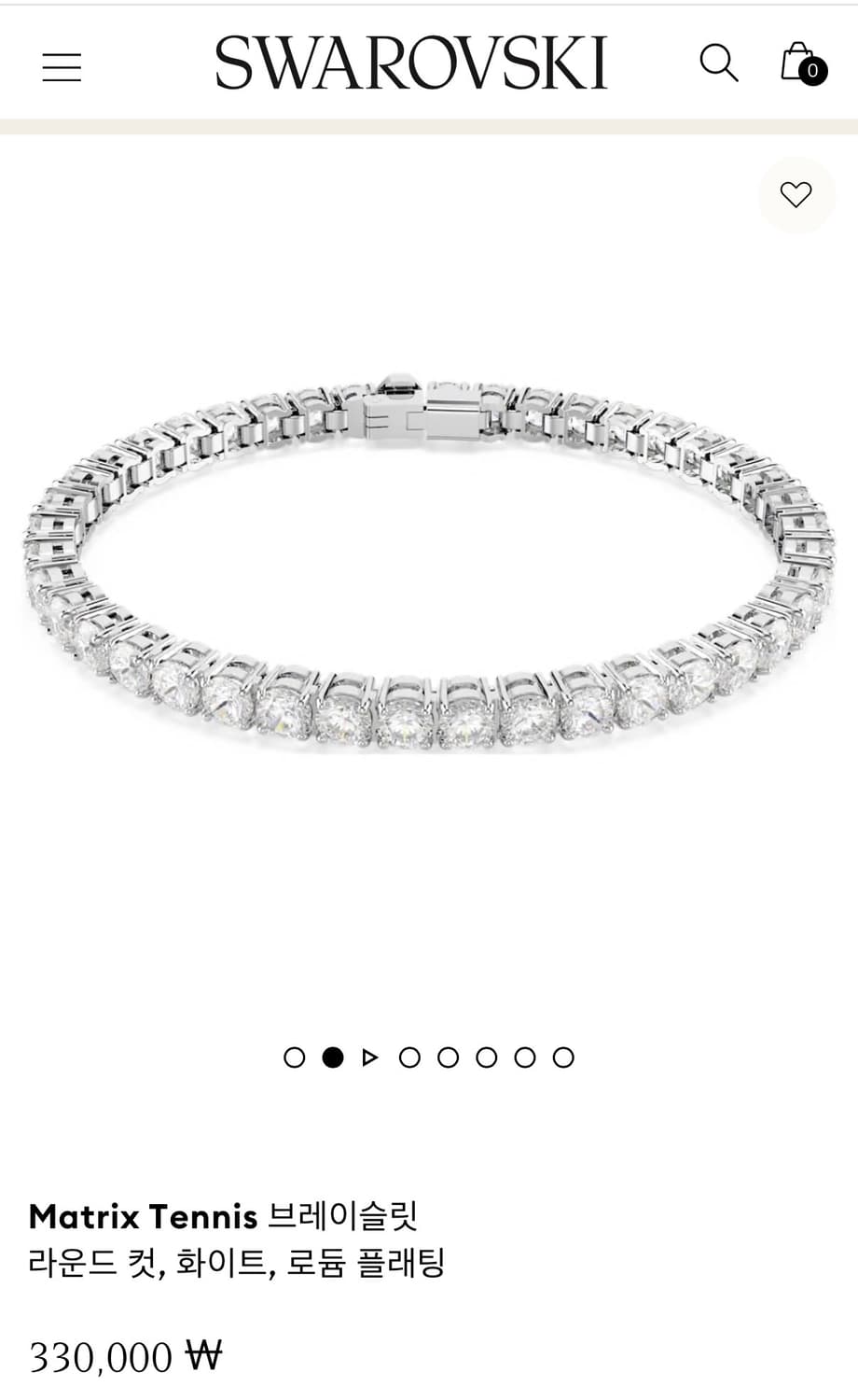 스와로브스키 테니스 팔찌 s 상품이미지1