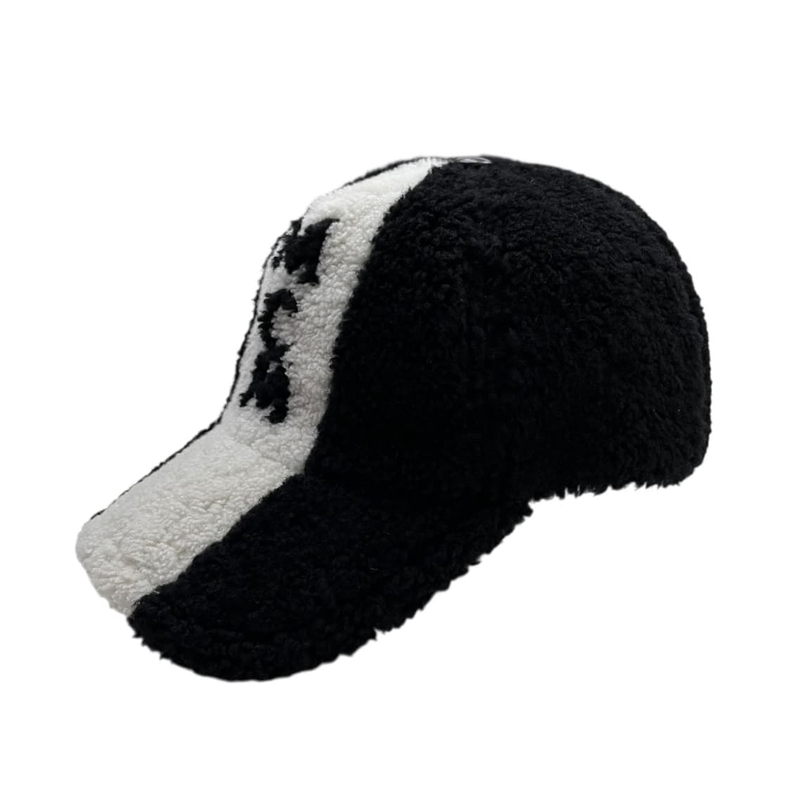 MCM 화이트배색 블랙 뽀글이 캡 상품이미지5