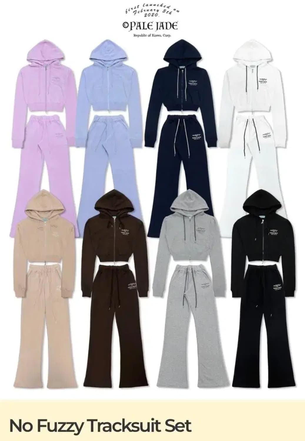 페일제이드 노퍼지 트레이닝복 세트 화이트 상품이미지2