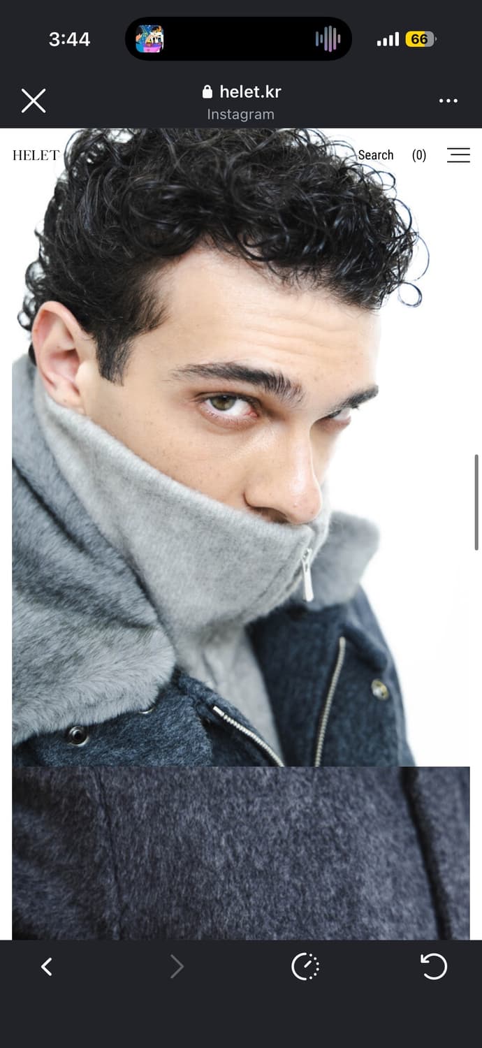 헬렛 알파카 해링턴 자켓 그레이 새상품 L 상품이미지1