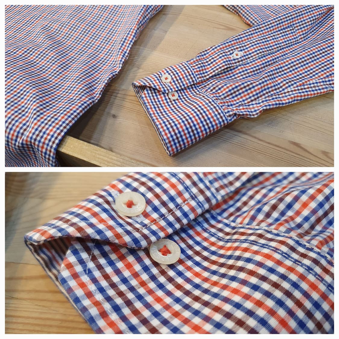 100.라코스테 스판 체크셔츠 상품이미지4