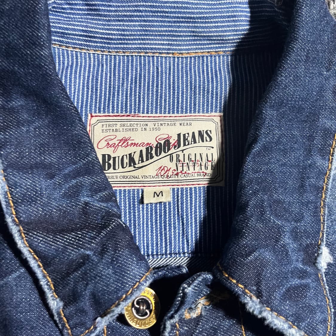 [M] BUCKAROO 버커루 디스 데님 청자켓 상품이미지5