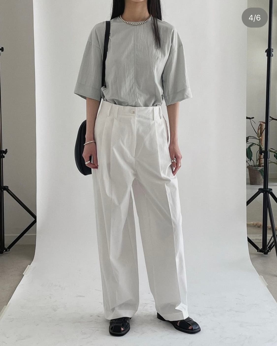 헴프 반팔 블라우스 소라 상품이미지3