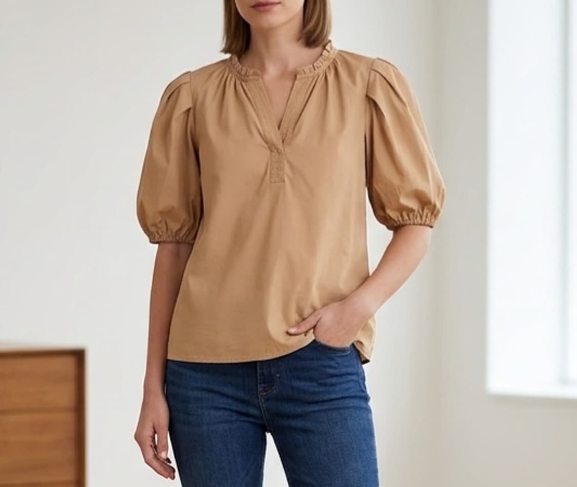 [55]더엣지 반팔 블라우스 상품이미지1