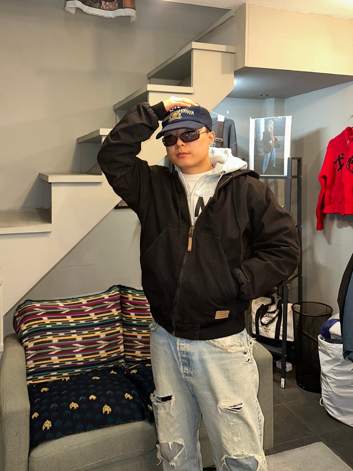 00’s Schmidt canvas faded active jacket 상품이미지1