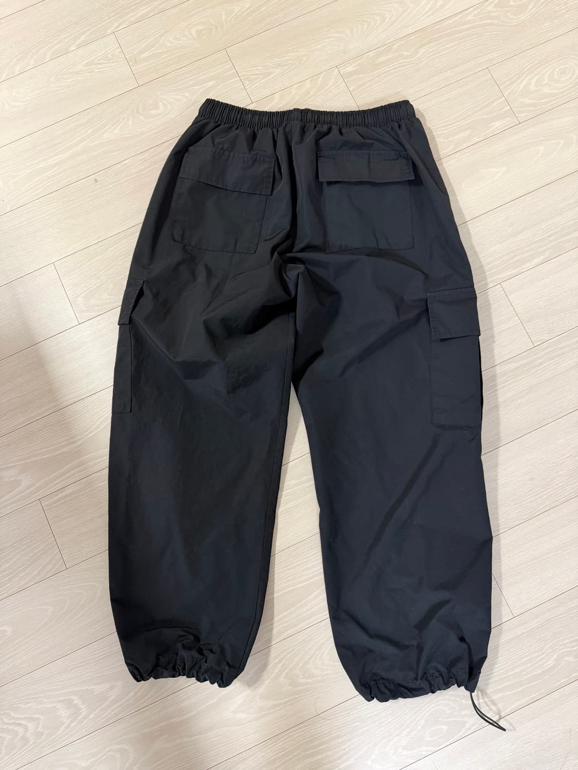 미뇽네프 2way 와이드 카고 조거팬츠 블랙 32 상품이미지4
