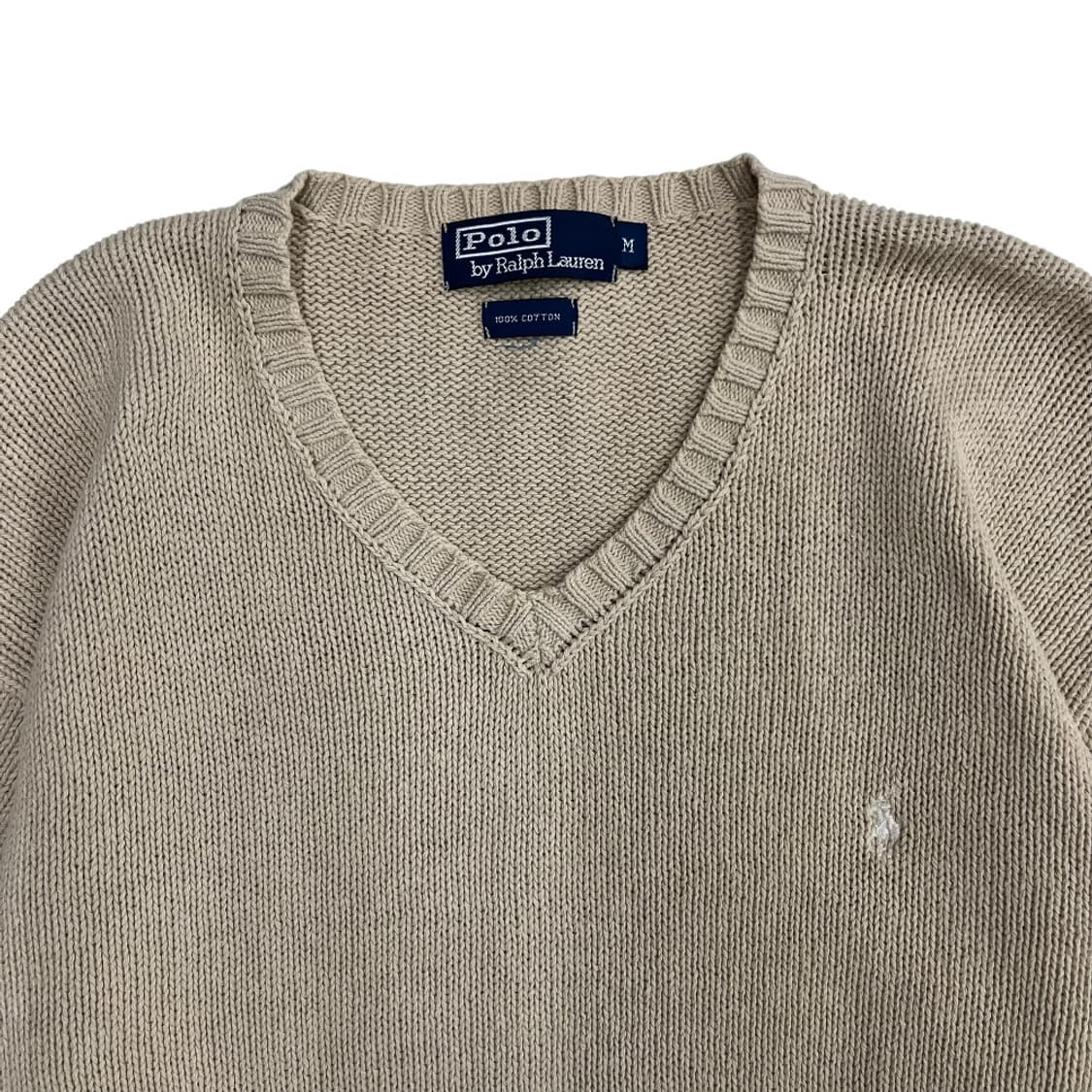 폴로 랄프로렌 화이트포니 아이보리 브이니트 M 상품이미지4