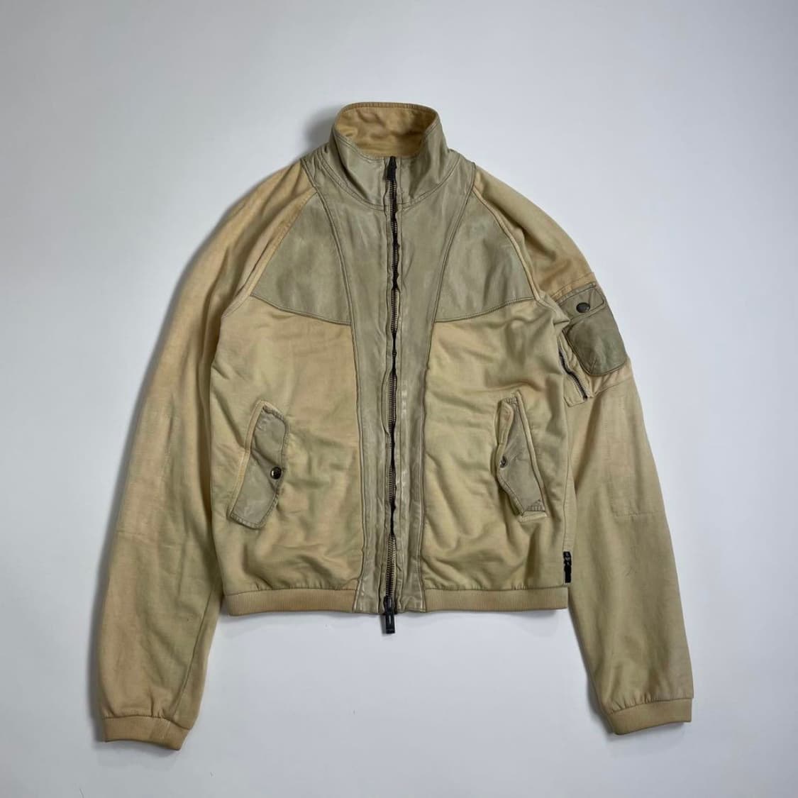 00s EMPORIO ARMANI cotton leather jacket 상품이미지1