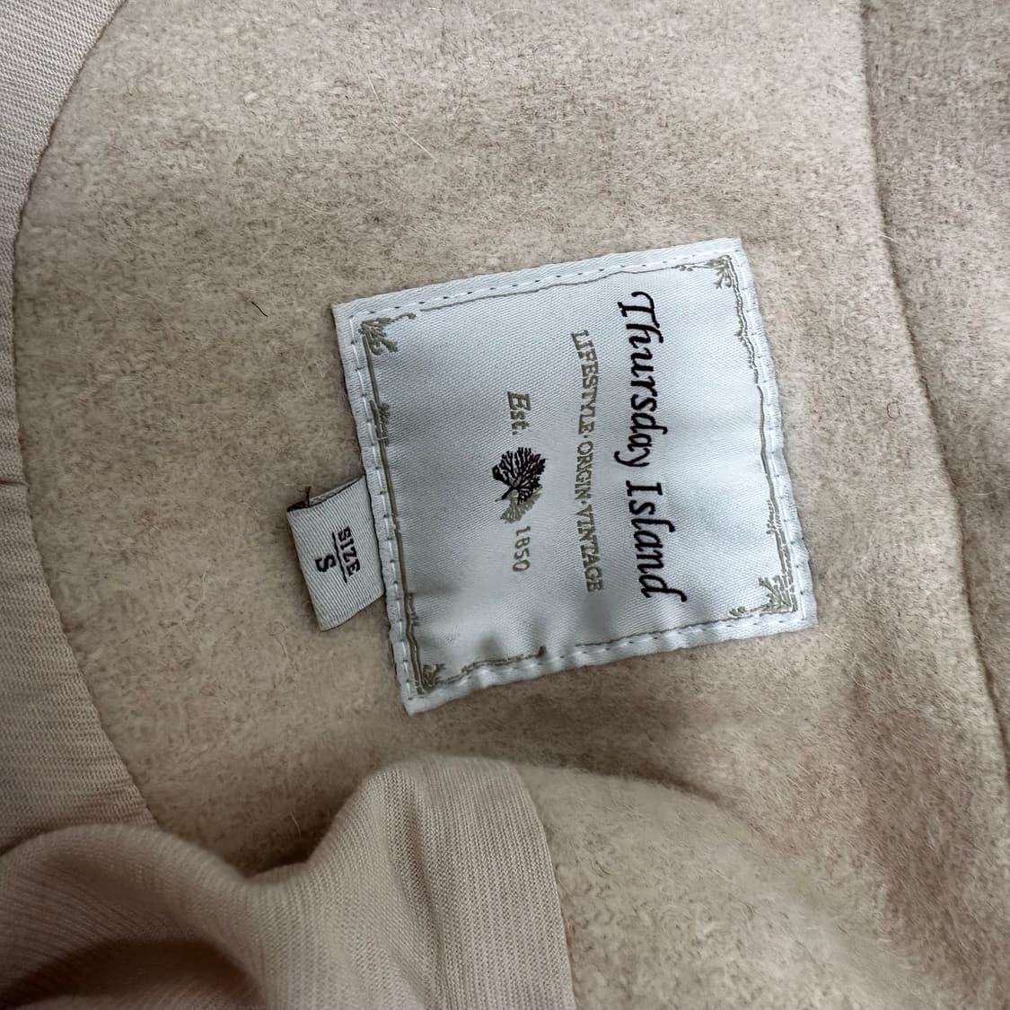 써스데이아일랜드 여성 울 롱코트 S 상품이미지7