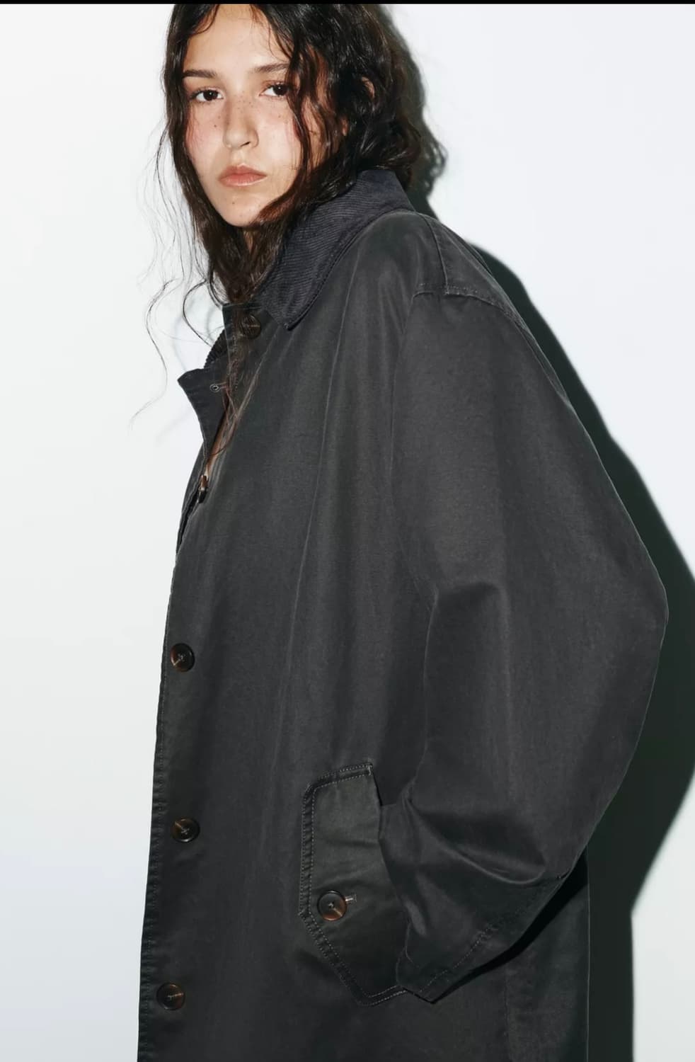 자라 코듀로이 왁스 코트 상품이미지2