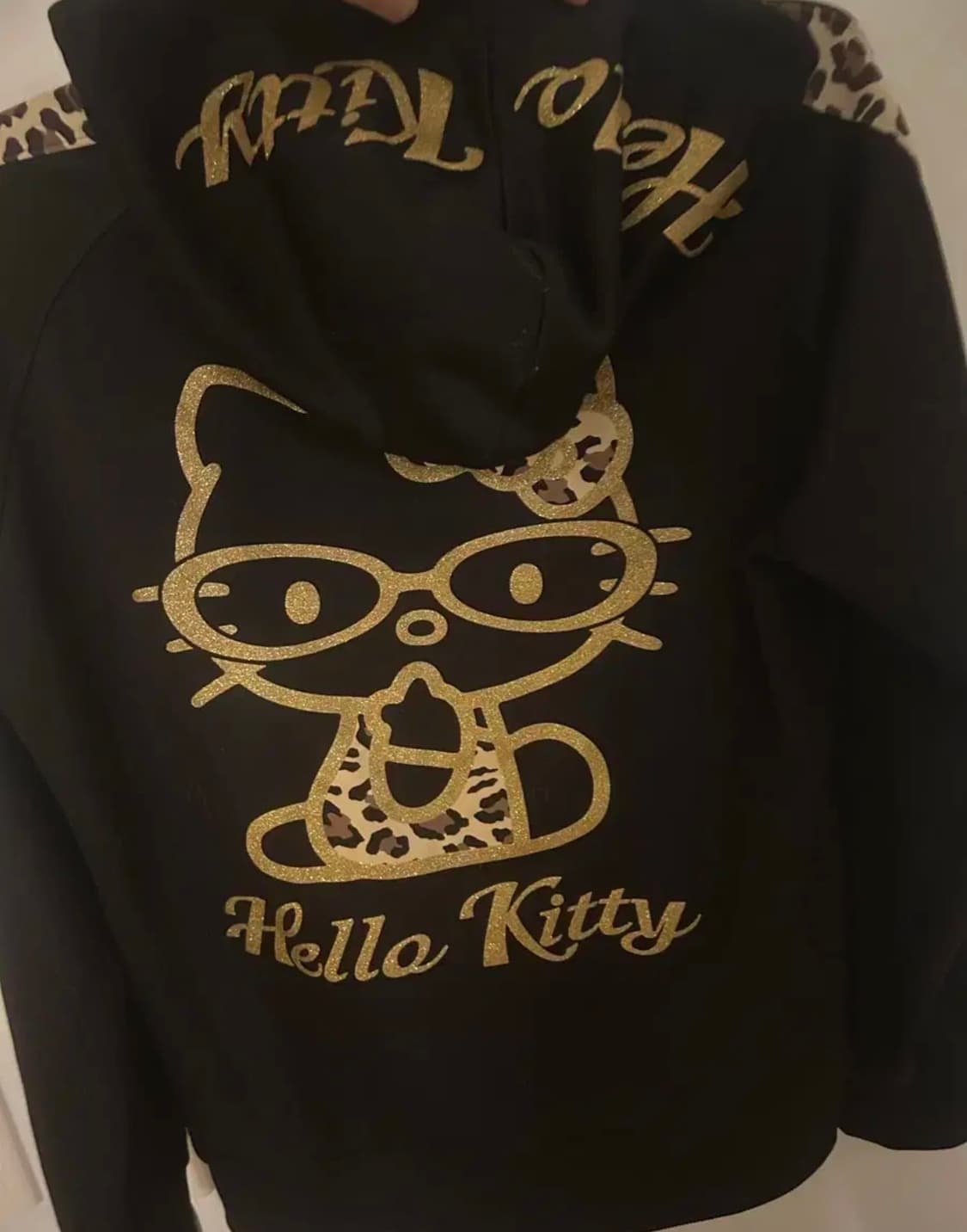 갸루 호피 키티 져지 퍼팬츠 셋업 판매 상품이미지1