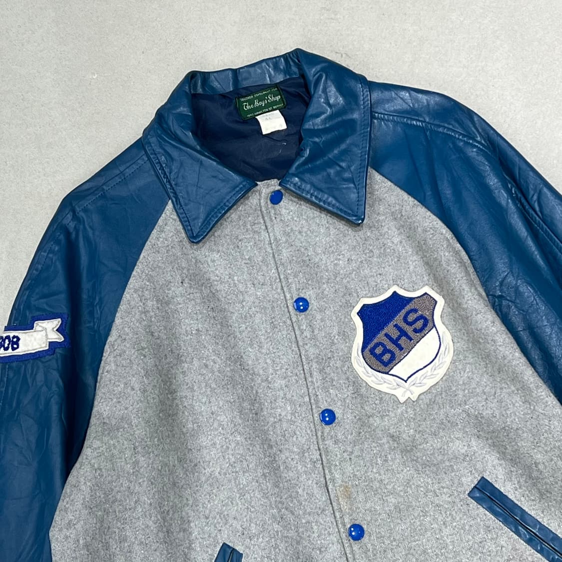 더보이즈샵 레더소매 바시티자켓 s09130 상품이미지3