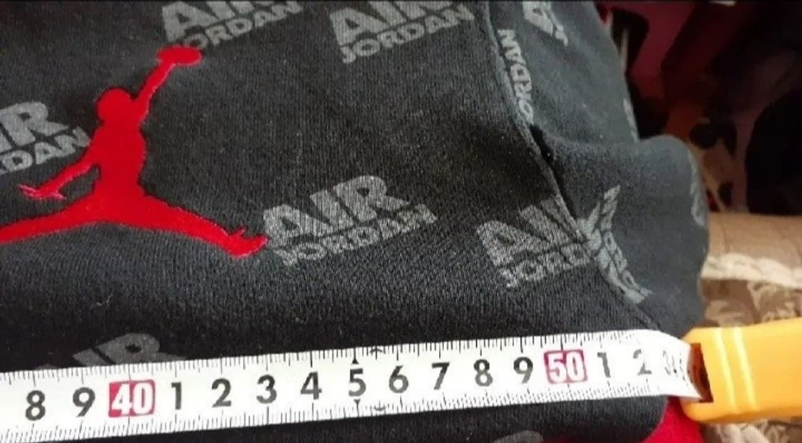 조던 기모 후드 긴팔 티셔츠 검빨 S 90-95 상품이미지7