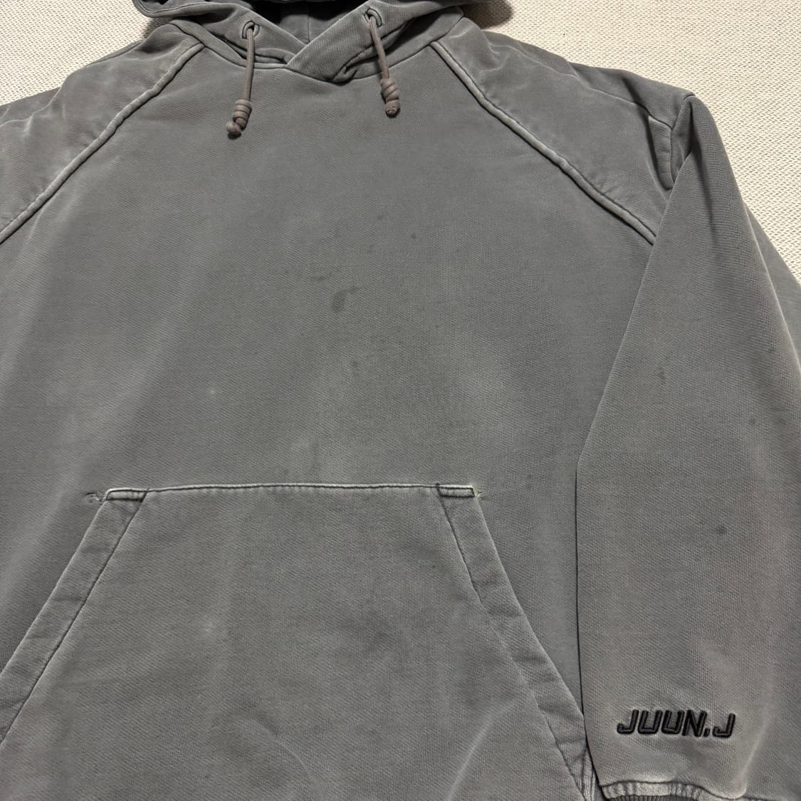 준지 juun.j 가먼트다잉 피그먼트 후드티 상품이미지3