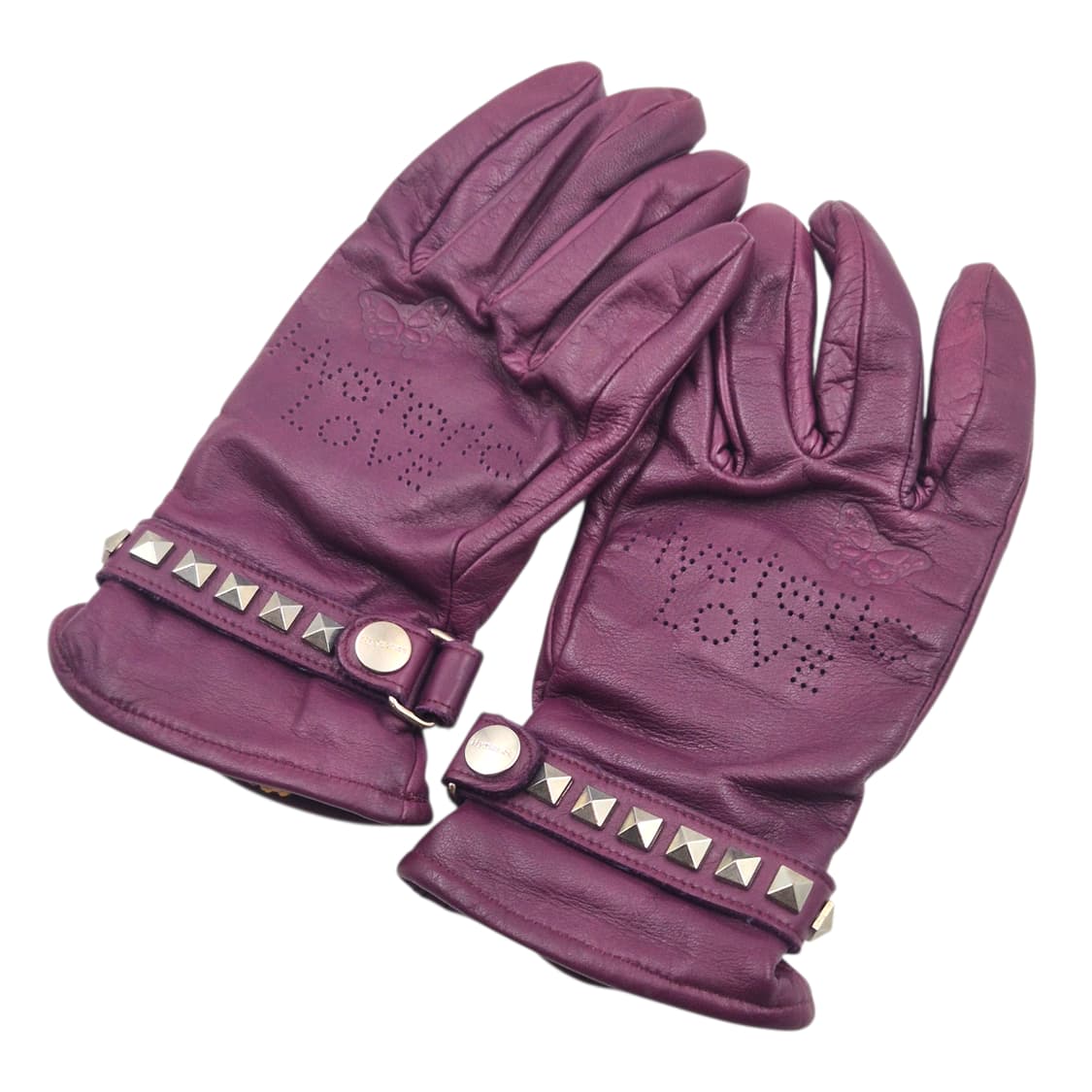 05s 히스테릭글래머 퍼플 레더 스터드 장갑 상품이미지2