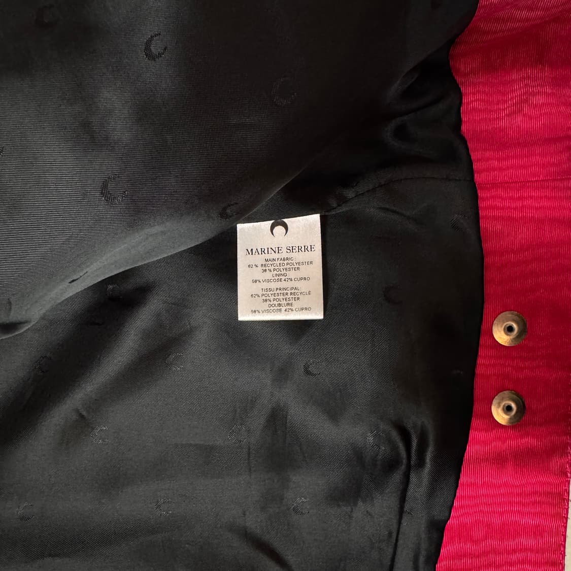 마린세르 무아레 자켓 핑크 38 상품이미지6