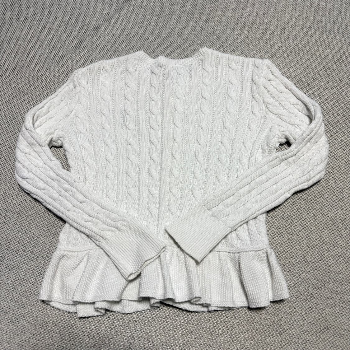 폴로 랄프로렌 화이트 케이블 니트 가디건 상품이미지5