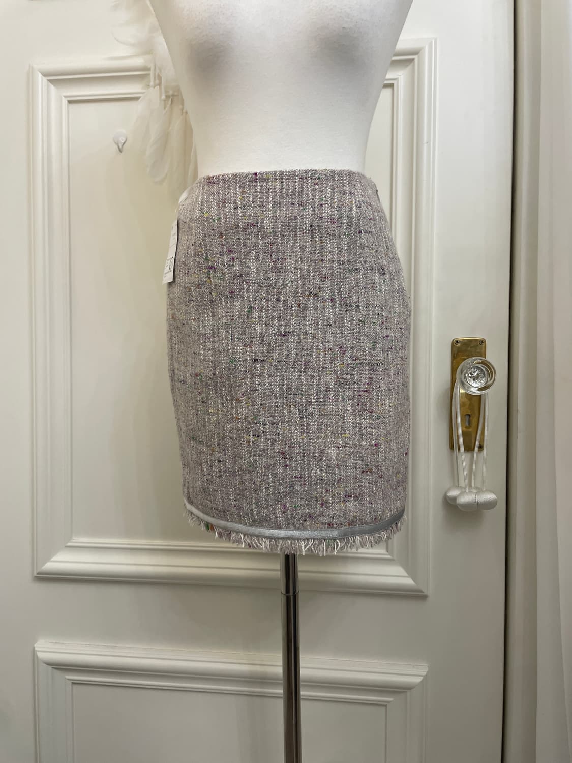lavender tweed midi skirt(size-34) 상품이미지5