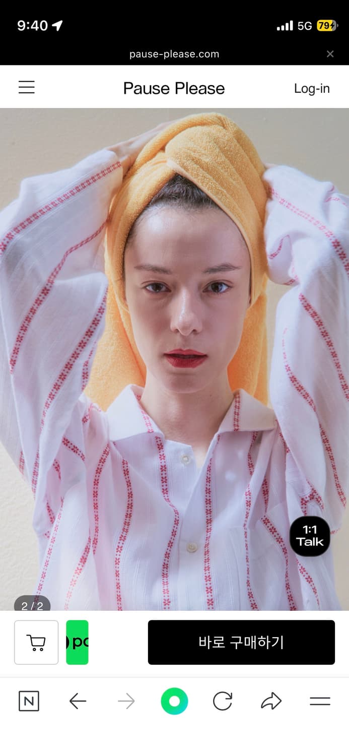 Please pause 100% Cotton Pajamas for Wom 상품이미지2