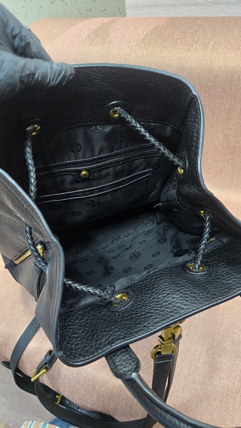 토리버치 프랜시스 레더 백팩, 블랙 상품이미지8