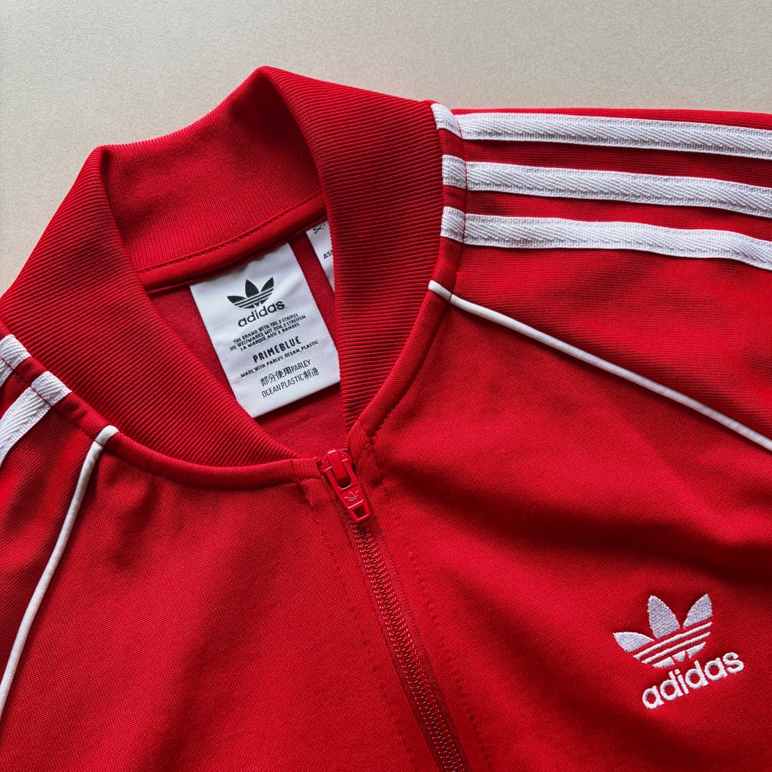 [L]아디다스 트레포일 SST 레드 트랙탑 져지 상품이미지7