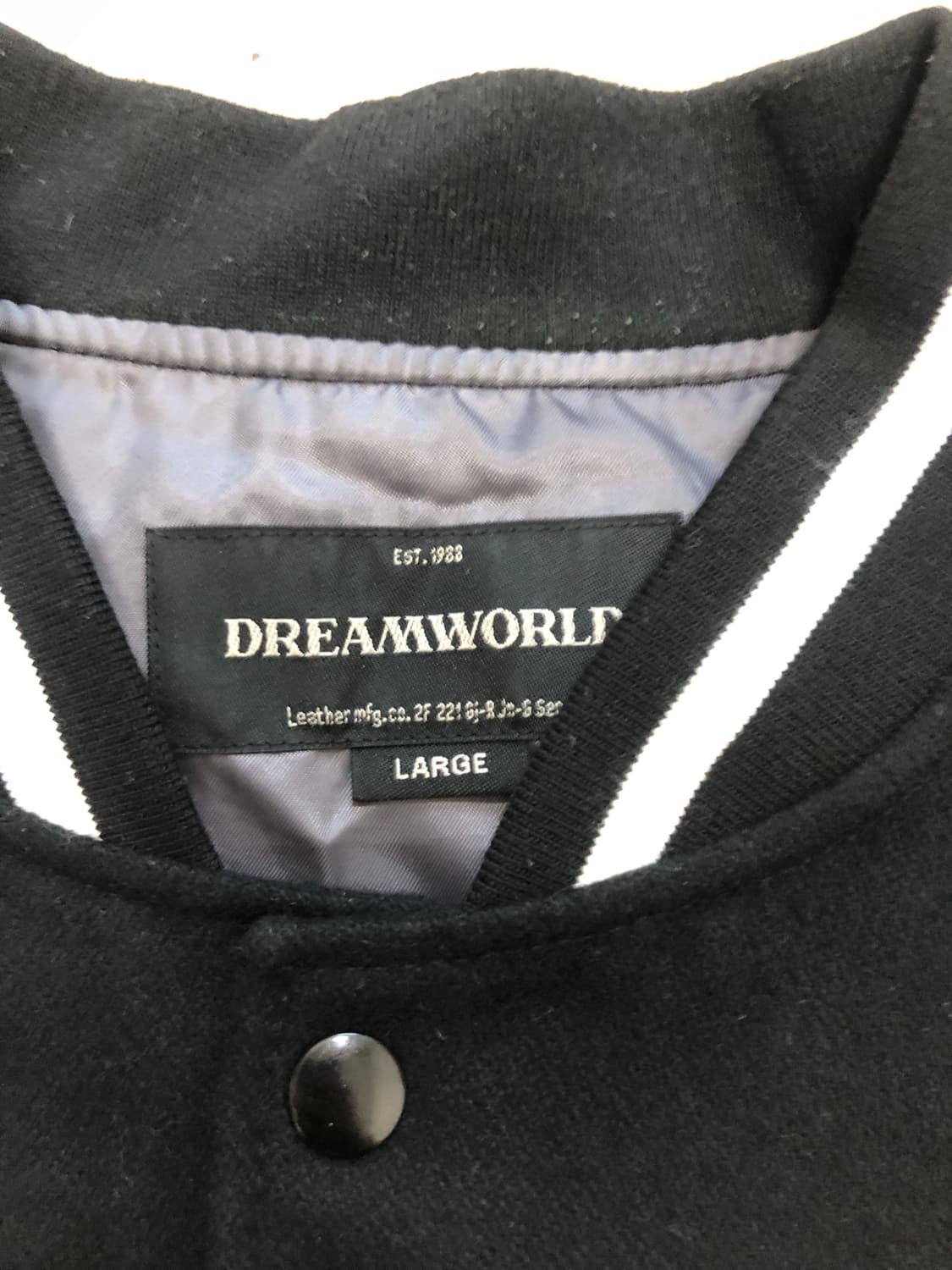 드림월드 양가죽 바시티자켓 XL 105 상품이미지2