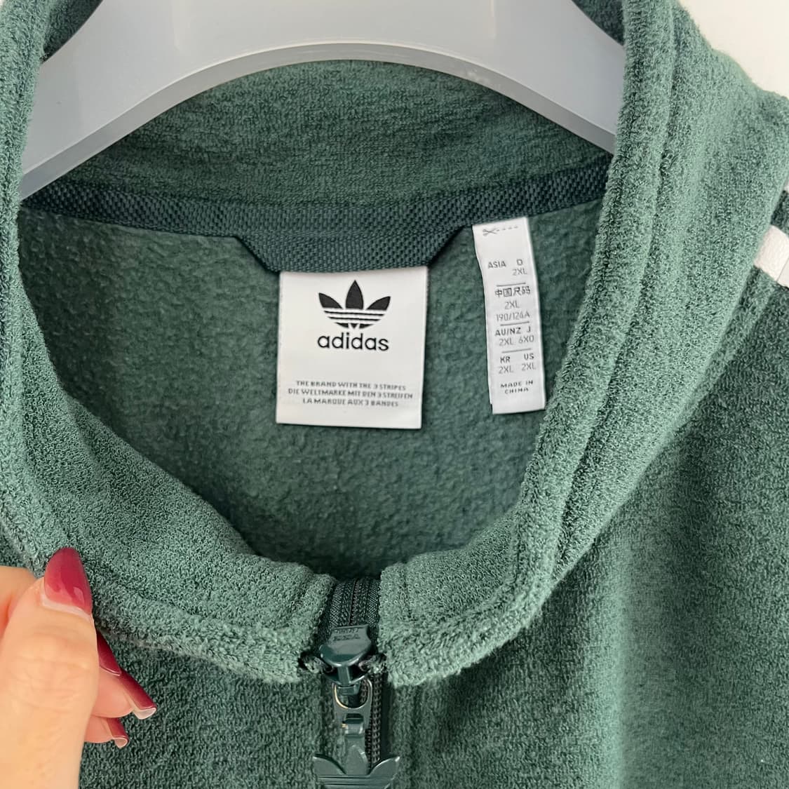 아디다스 오리지널 그린 부클 트랙탑 져지 상품이미지5