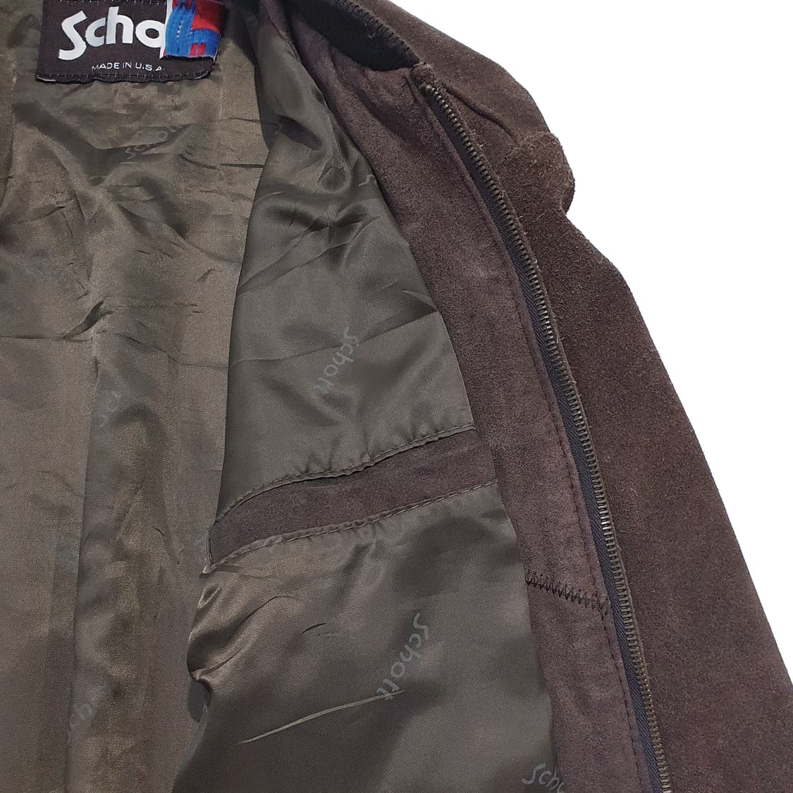 schott 빈티지 스웨이드 블루종 봄버 자켓 (100~105) 상품이미지8