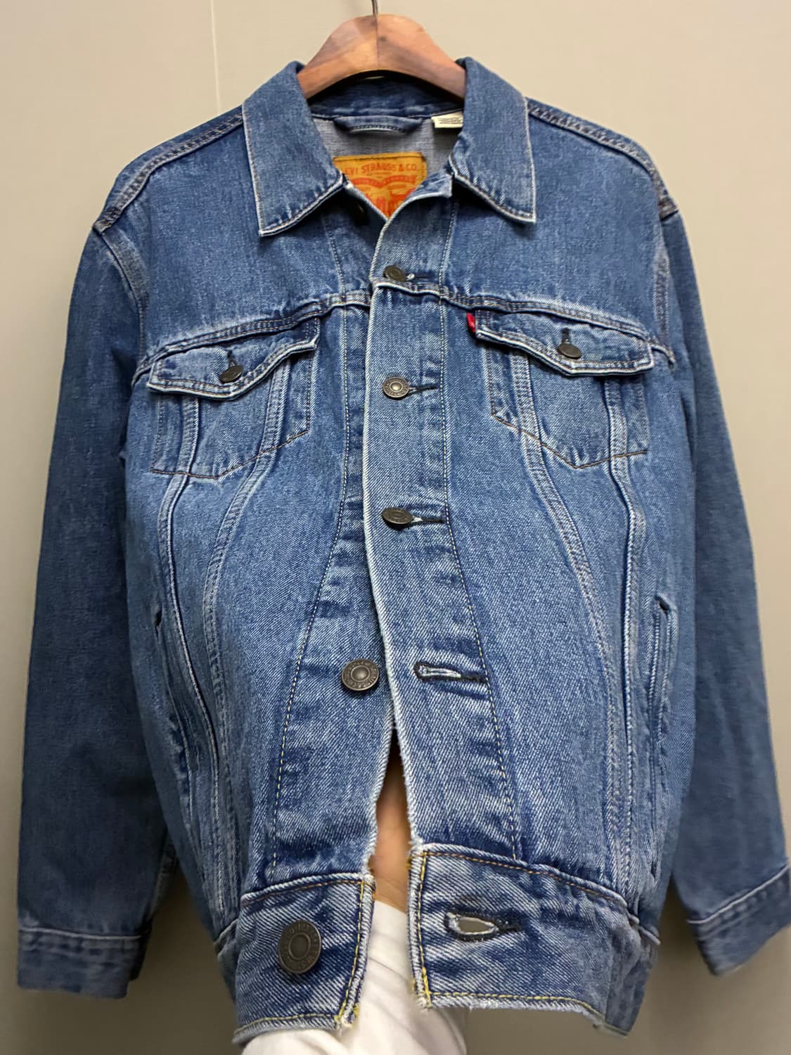 (L)리바이스 3세대 중청 데님 블랭크탭 트러커자켓 데님자켓 청자켓 상품이미지5