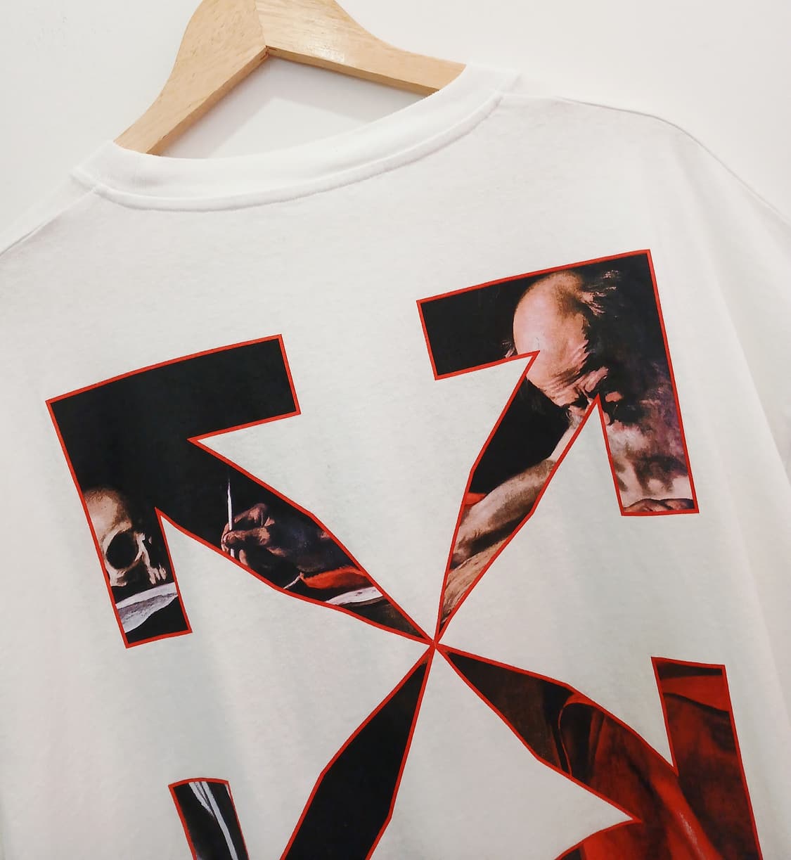 오프화이트 카라바조 반팔티XL 상품이미지6