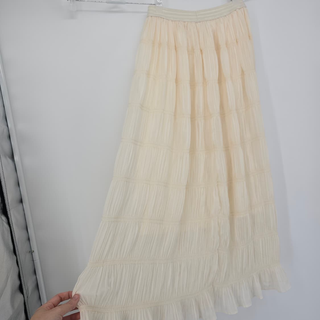 아이보리 캉캉 롱 스커트 상품이미지8