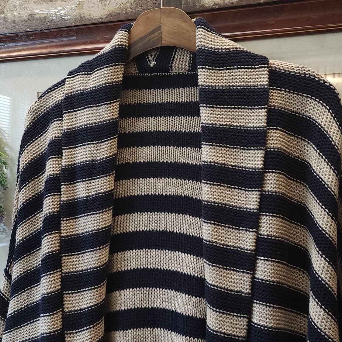 폴로 랄프로렌 가디건 웨스턴 스트라이프 나바호 오픈 롱 가디건 F 상품이미지9