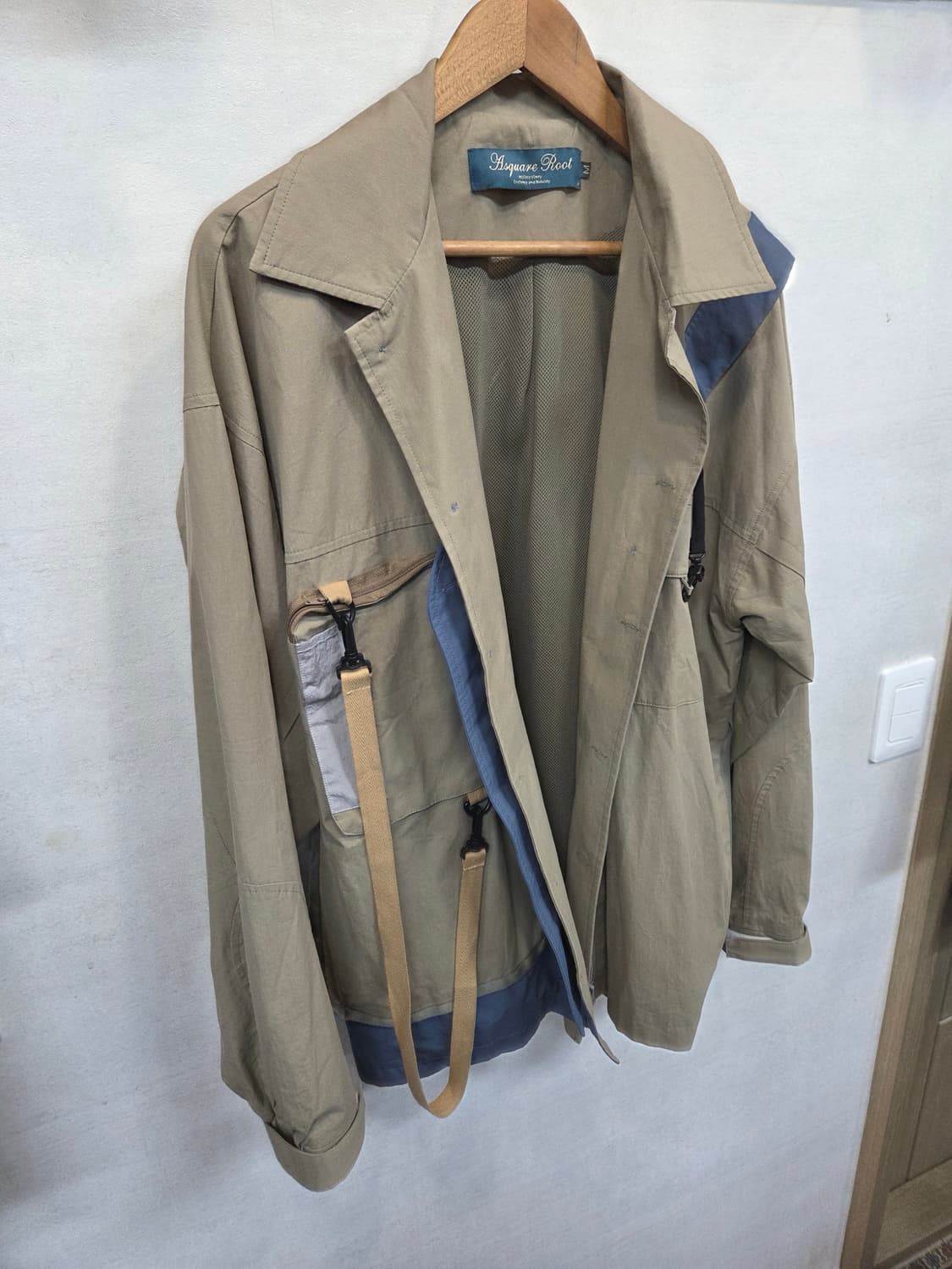 빈티지 스퀘어 루트 유틸리티 헌팅 자켓 m 오버핏 L 상품이미지7