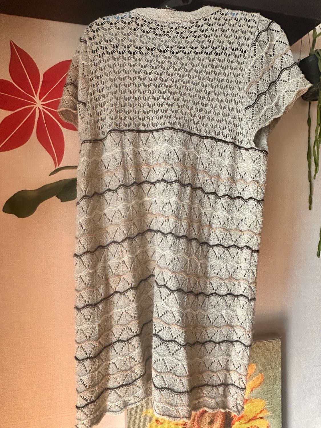 모리걸 y2k 그물 레이어드 반팔 상품이미지2