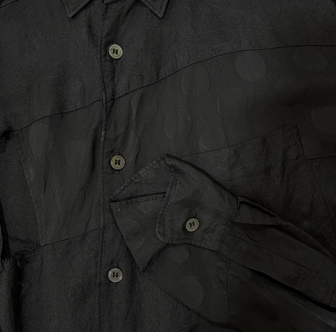 Cutoff Patchwork Asymmetry Shirts 상품이미지8