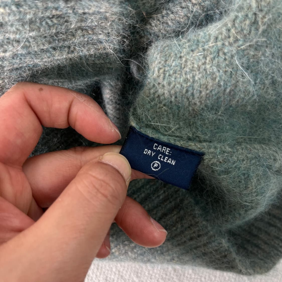 W 95 폴로랄프로렌 앙고라 페어 아일 쇼트 슬리브 가디건 상품이미지5