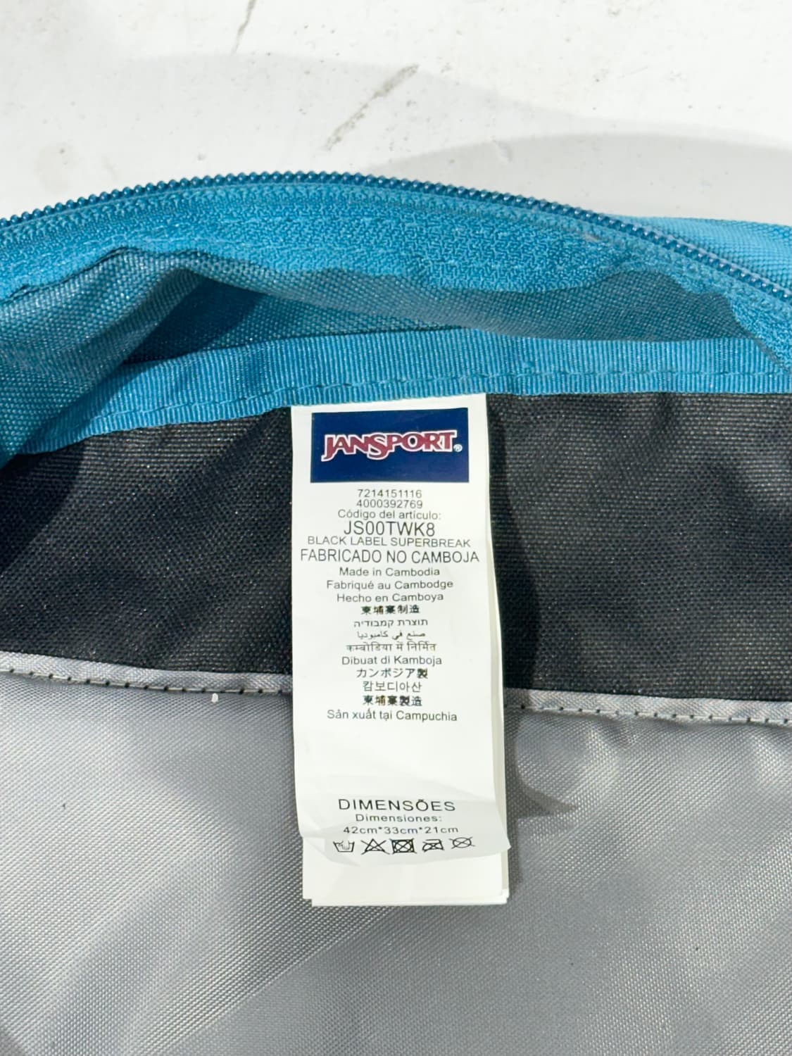 잔스포츠 블루 백팩 가방 상품이미지6