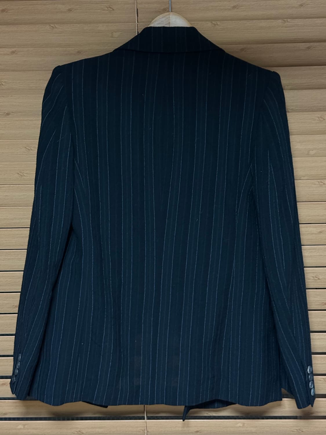 요지야마모토 핀스트라이프 더블 브레스티드 자켓 상품이미지4