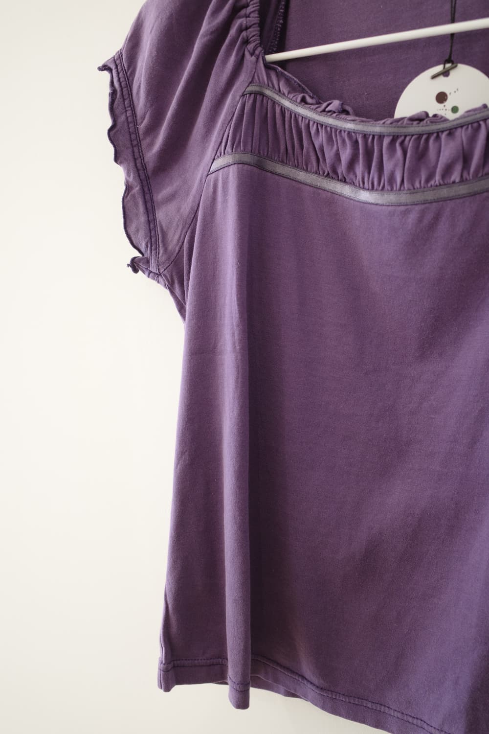 purple frill blouse 상품이미지7