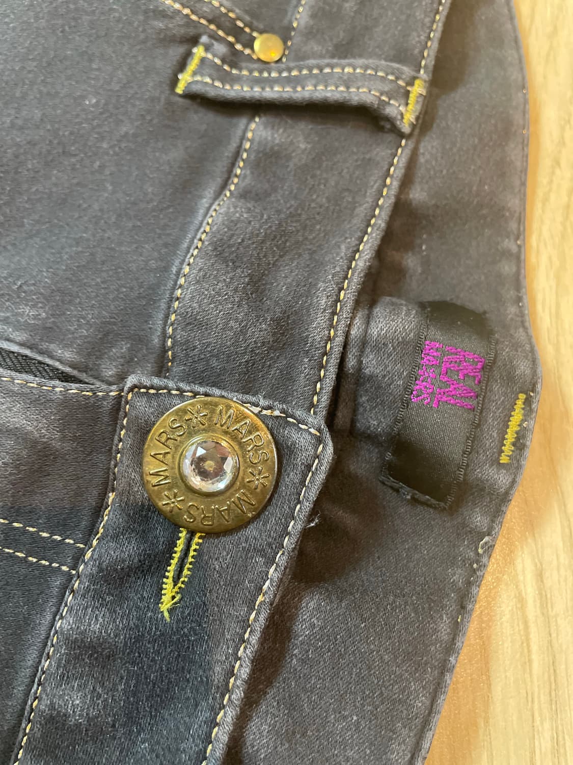 Ma*rs 마즈 슈가글로스 골드체인 글리터 큐빅 팬츠 상품이미지3