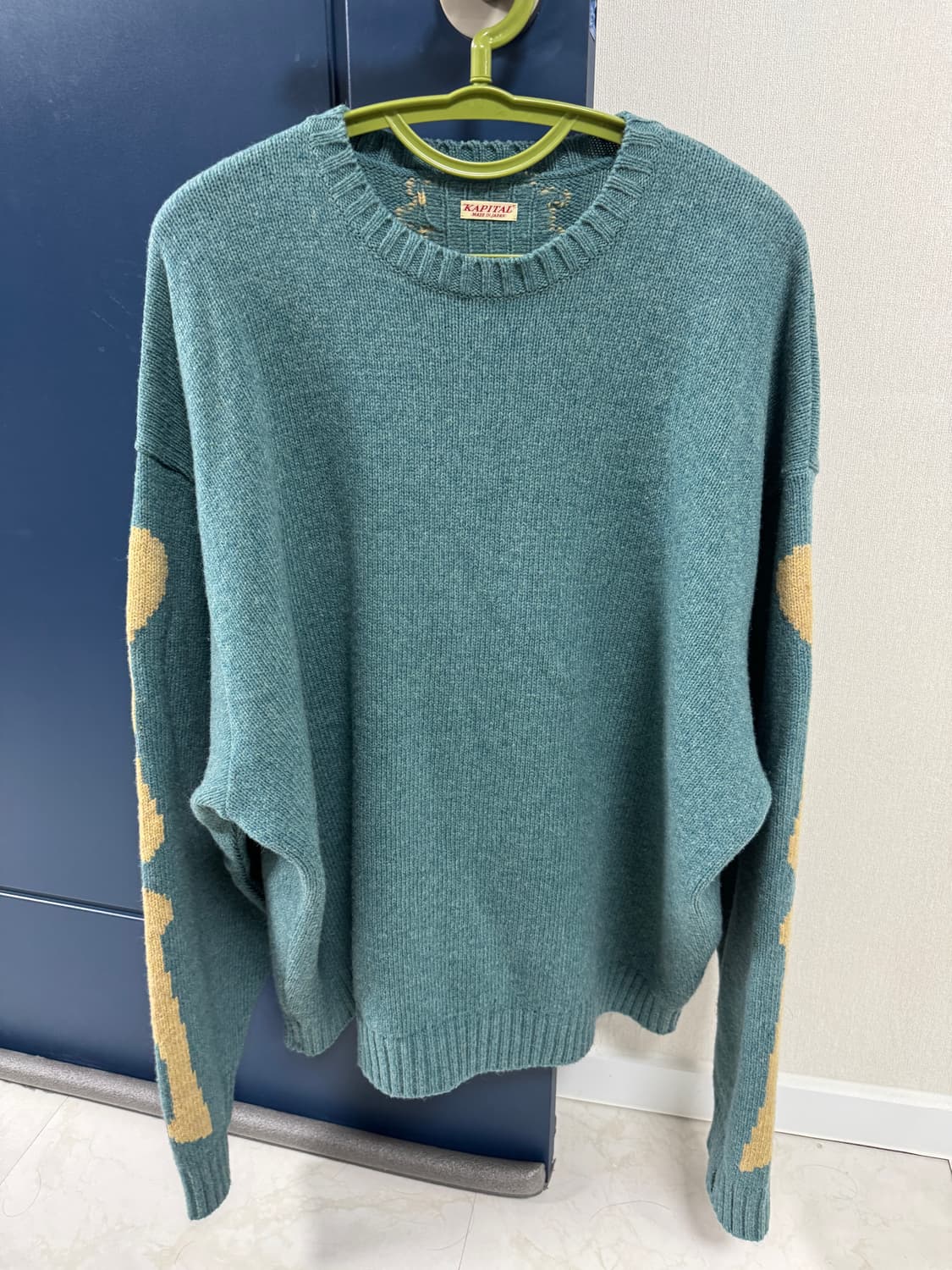 캐피탈 니트 Kapital 5G Wool Bone Crewneck 상품이미지1