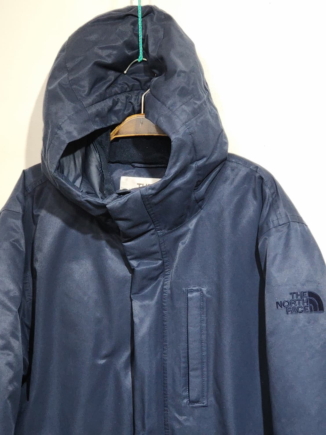 노스페이스 거위털 패딩점퍼 네이비 빅사이즈 구스다운 후드자켓  상품이미지2