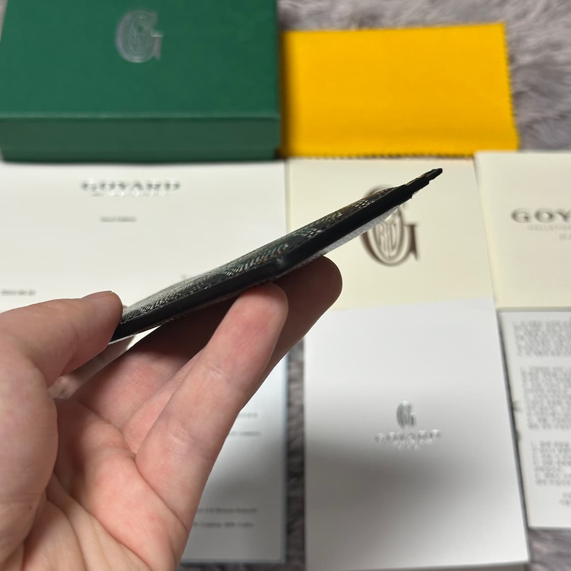 [풀구성] 고야드 생쉴피스 카드지갑 블랙 상품이미지4