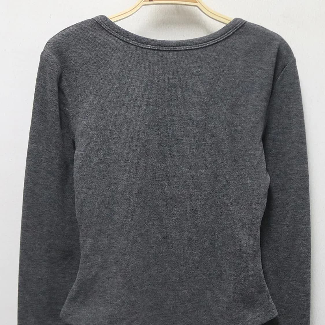 지알엘 스퀘어넥 셔링 기모 티셔츠 60452 상품이미지5