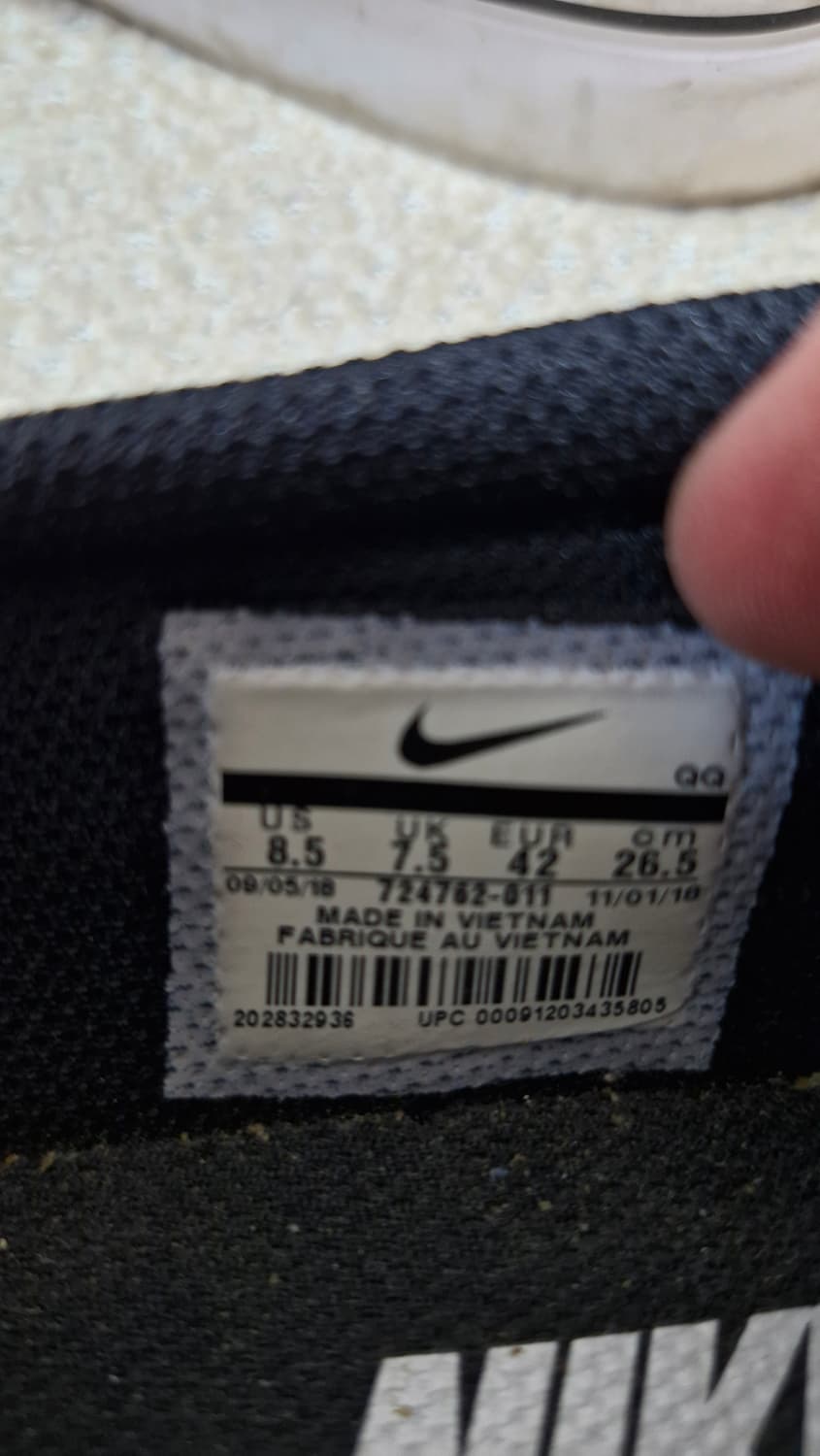 나이키 블랙 슬립온 운동화 265 상품이미지5