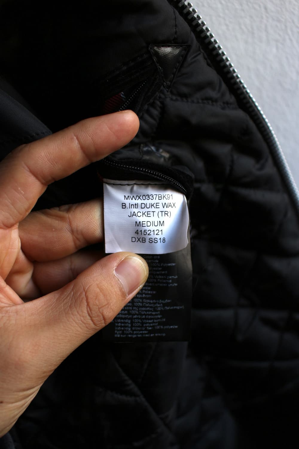 바버 모터사이클 라인 인터네셔널 듀크 왁스 자켓 상품이미지8
