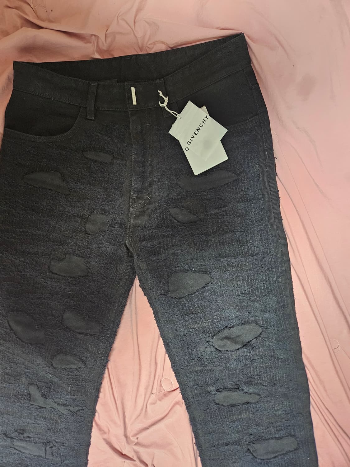 지방시 22FW 디스트로이드 진 Black 워싱 JEAN 상품이미지5